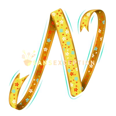 Ribbon Lettering
